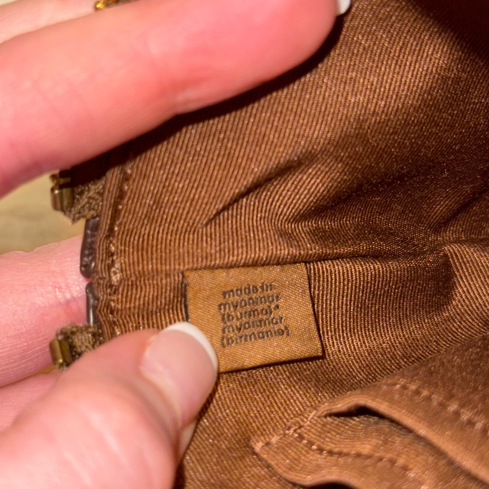 Coach Signature Brown Wristlet - Picture 9 of 13